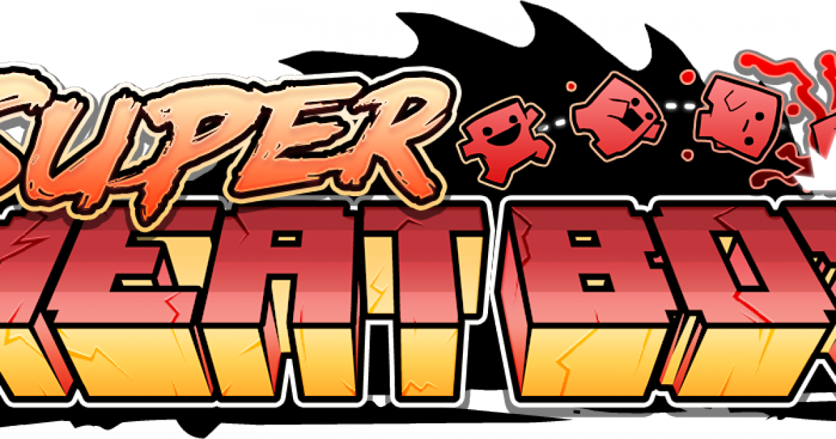 Super Meat Boy Logo (1201x631), Png Download