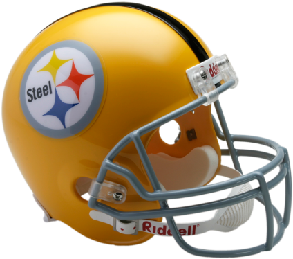 Pittsburgh Steelers Throwback 1962 Full Size Deluxe - Lions Helmet (475x429), Png Download