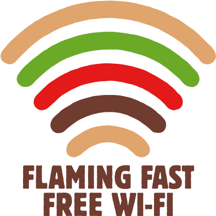 Welcome To Whopper Wi-fi - Flaming Fast Wifi (453x453), Png Download