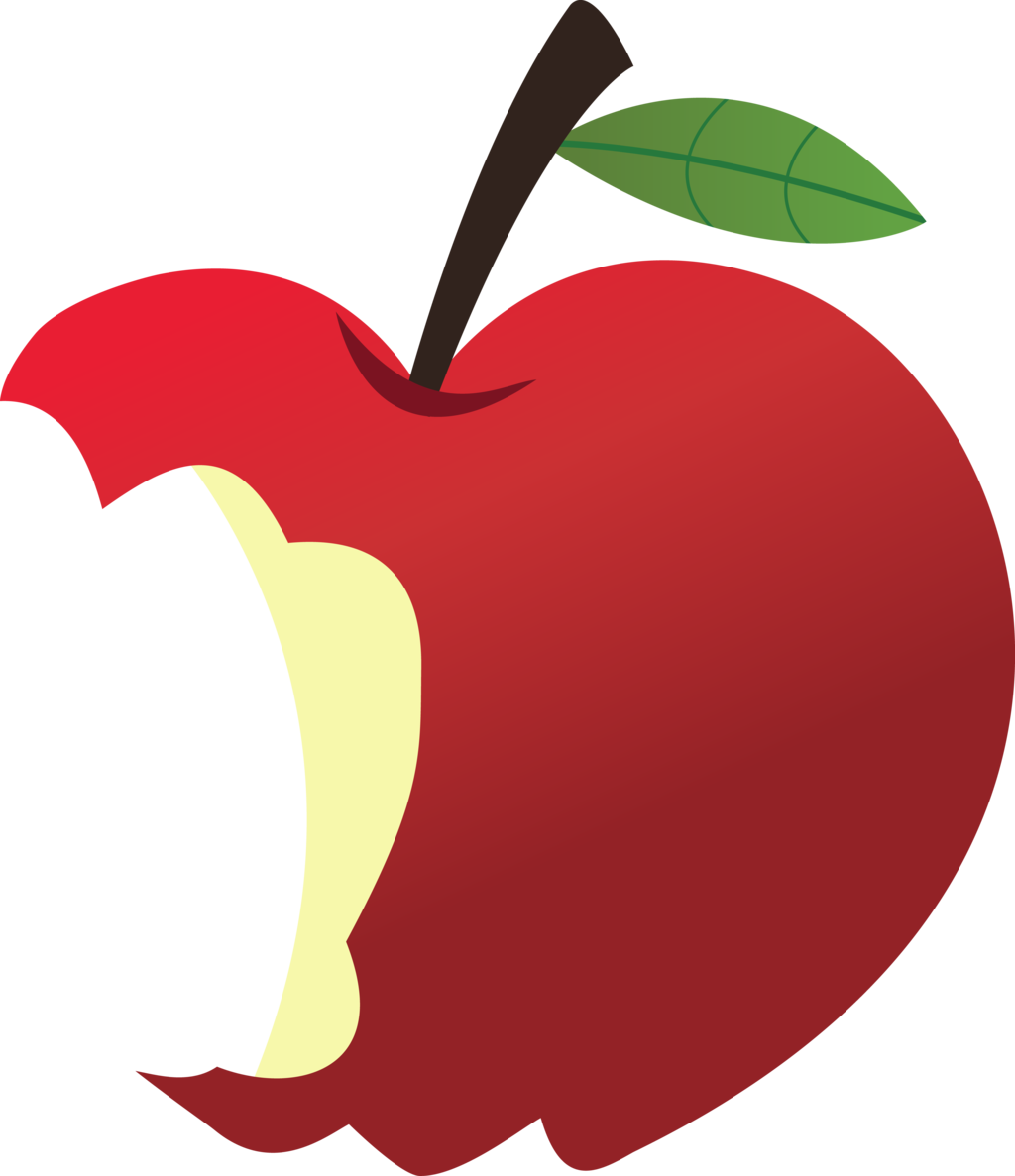 Picture Download Bite Vector - Bitten Apple Clip Art (1024x1187), Png Download