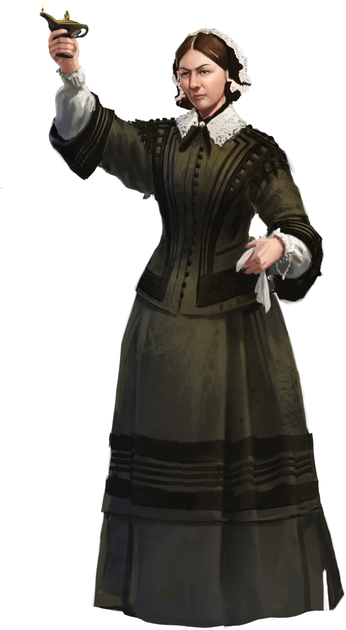 Ac Hzh6 - Florence Nightingale Costume (765x1473), Png Download