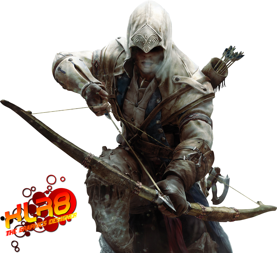 2016 Vector Pongal - Assassin's Creed Connor Bow (1141x1041), Png Download