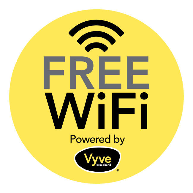 Free Wifi Powered By Vyve - Circle (650x650), Png Download