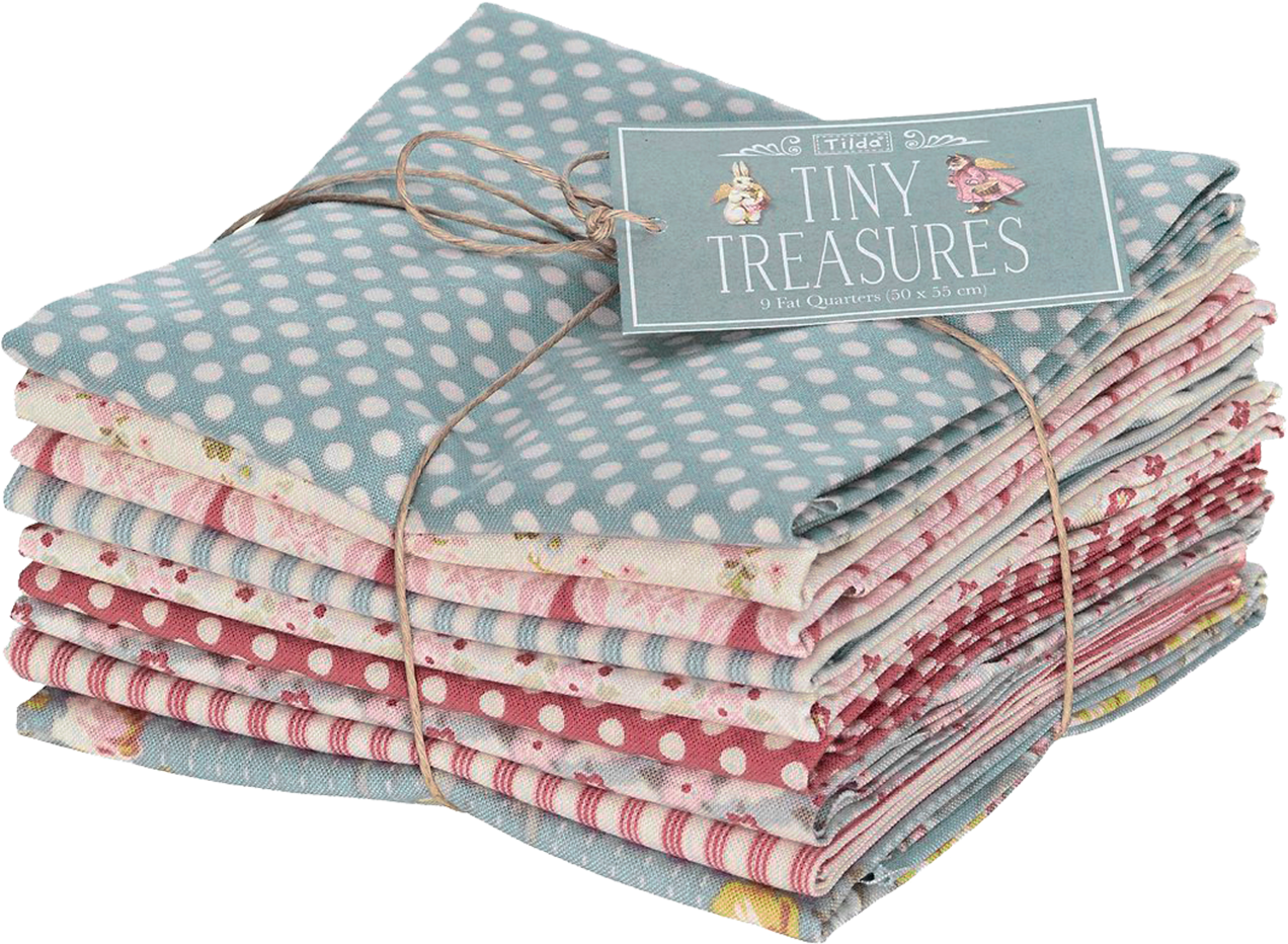 'tiny Treasures' Fabric - Tilda Tiny Treasures Fat Quarter Bundl (1596x946), Png Download
