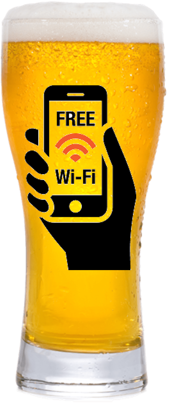 Free Wifi - Unsecured Wifi (931x1330), Png Download