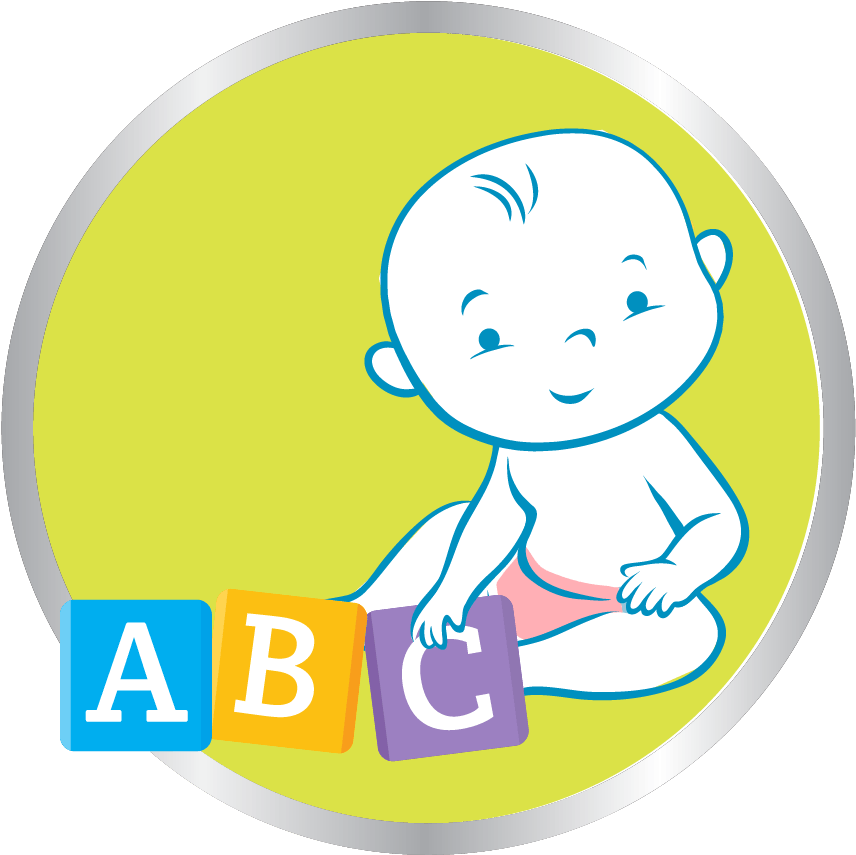 Baby Playing Abc Blocks Icon - Toy Block (939x938), Png Download