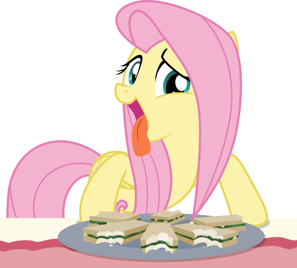 Shutterflyeqd, Bedroom Eyes, Bite Mark, Cute, Discordant - Fluttershy Silly (1134x1024), Png Download