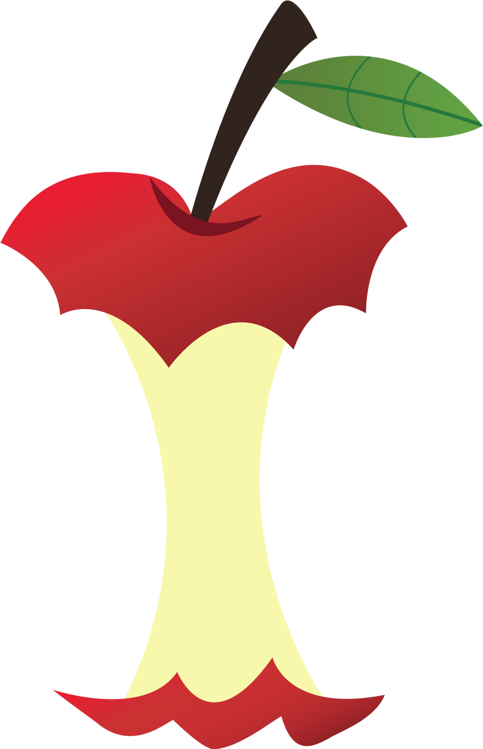 Clip Art Of A Bitten Apple Bite Clipart Clipartxtras - Snow White Apple Clip Art (1024x1508), Png Download
