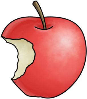 Banner Library Library Smart Exchange Usa Apple - Cartoon Apple With Bite (420x420), Png Download