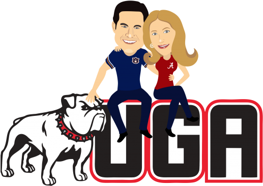 Georgia Football Schedule - Georgia Bulldogs Logo (570x375), Png Download