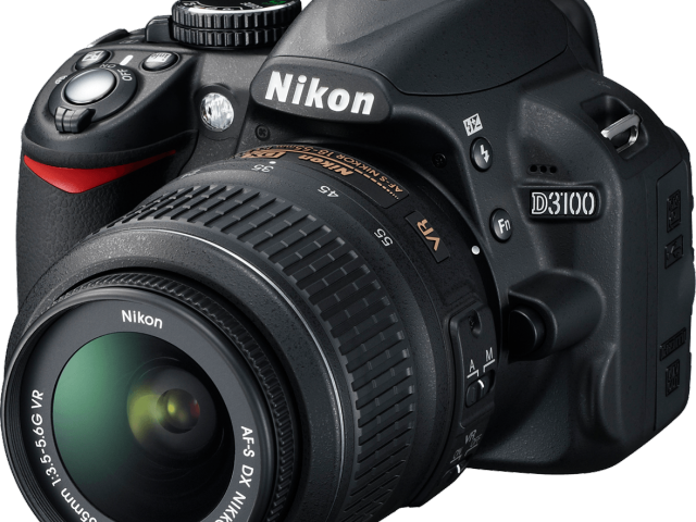 Nikon Clipart Vintage Camera - Nikon D3100 (640x480), Png Download