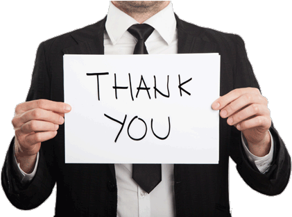 Hispanic Biz Blog - Man Saying Thank You (429x311), Png Download