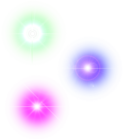 Various Light Flares - Lens Flare (439x486), Png Download