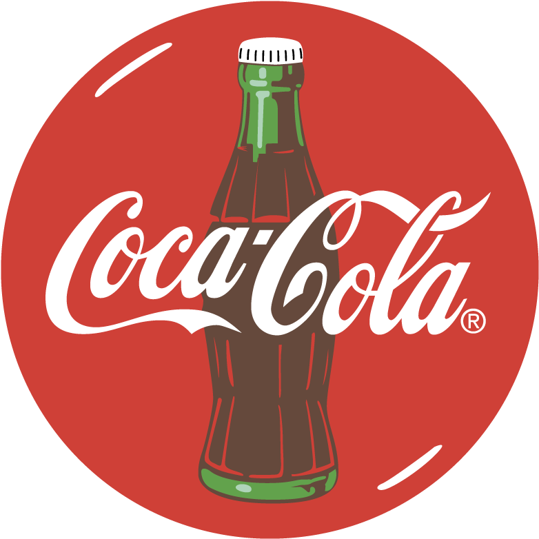 Coca Cola Bottle Logo Vector - Coca Cola Vector Png (800x800), Png Download