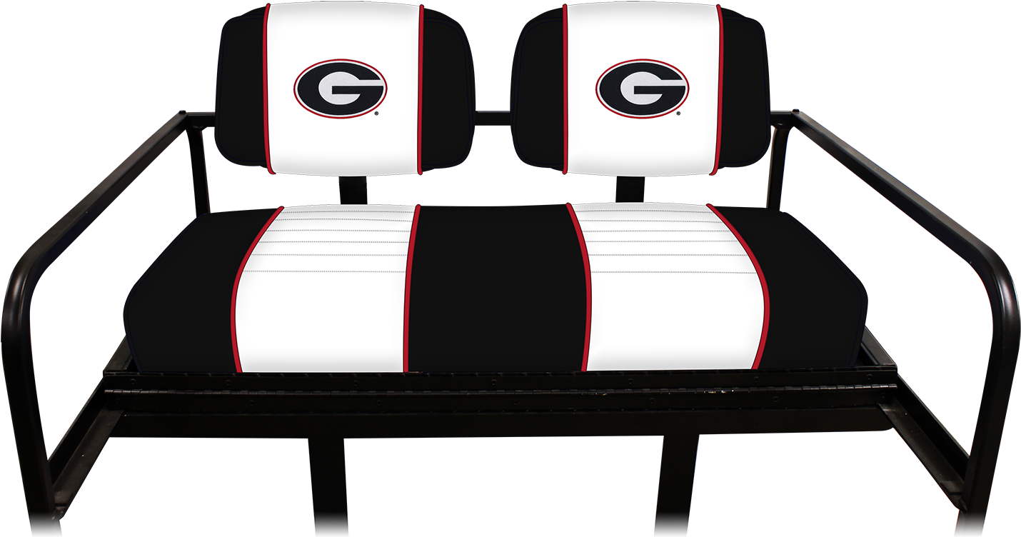 Collegiate Series - Georgia Bulldog Golf Cart Seats (1500x841), Png Download