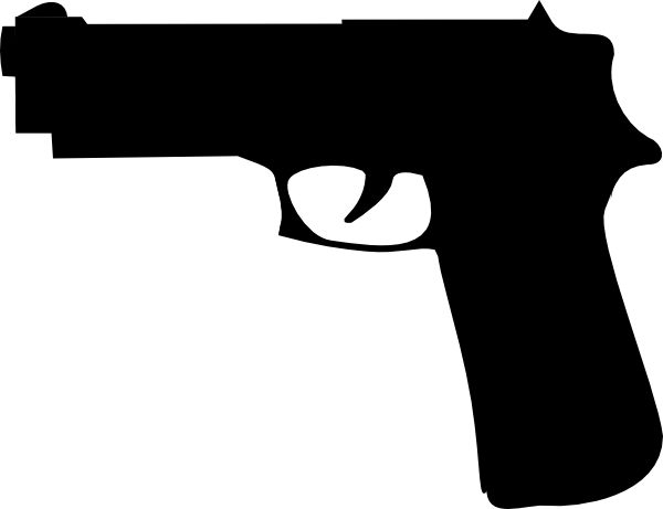 Pistol Silhouette Png Download - Beretta 22 (600x461), Png Download