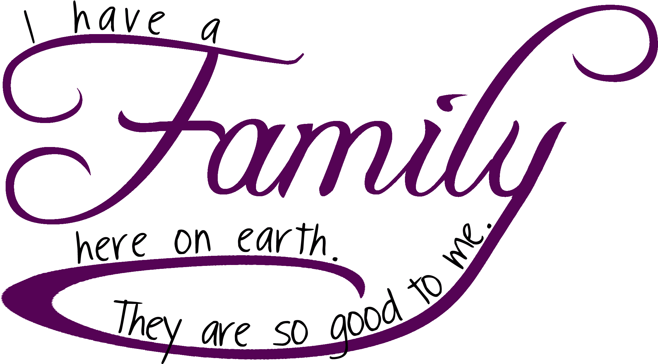 We Love Our Family (2463x1491), Png Download