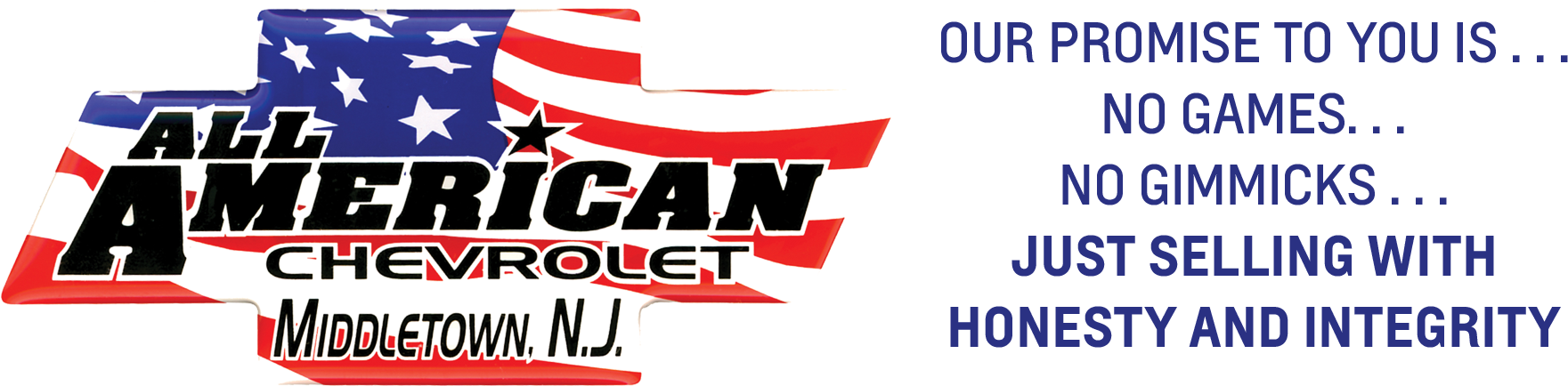 All American Chevrolet - New Jersey (1800x433), Png Download