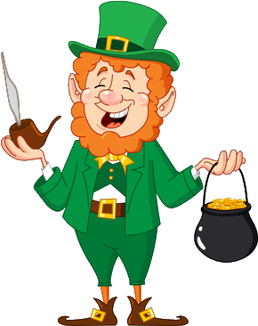 Irish Leprechaun Png Picture Royalty Free Stock - Folletti Irlandesi (312x385), Png Download