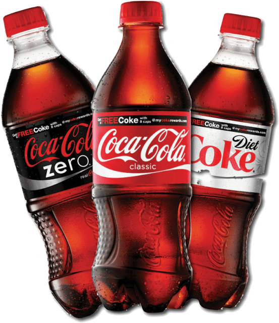 Coke Bottle Png Download - Coke Diet Coke And Coke Zero (600x651), Png Download