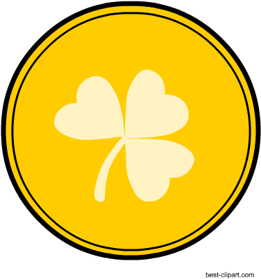 Free Saint Patrick's Day Coin Clip Art - Saint Patrick's Day (450x450), Png Download