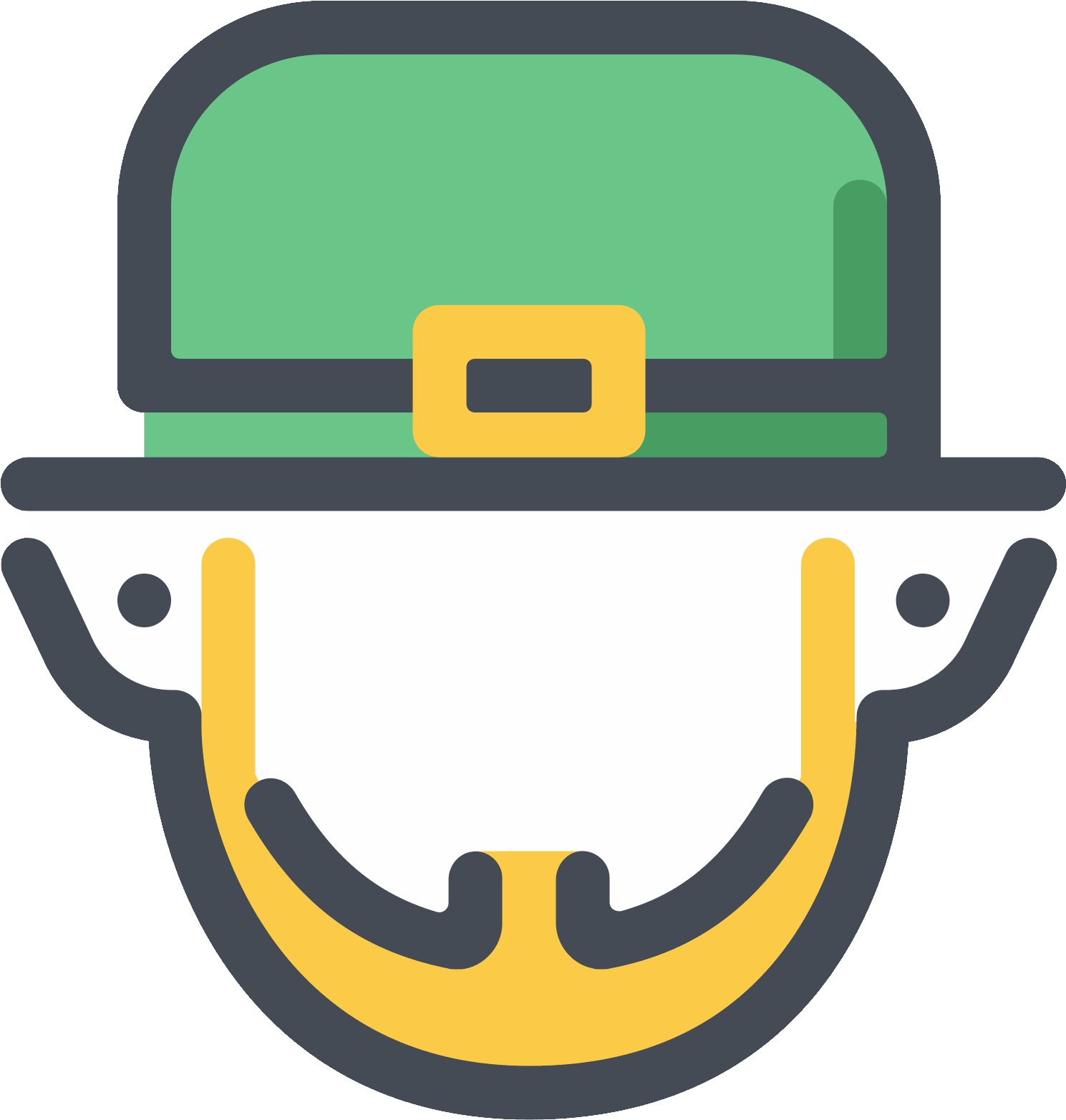 Leprechaun Icon - Beard (1600x1600), Png Download