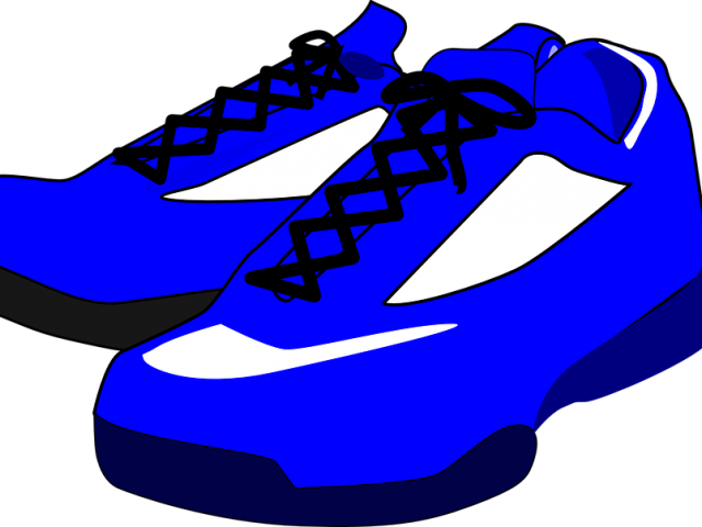 Adidas Blue Free On Dumielauxepices Net - Blue Shoes Clipart (640x480), Png Download
