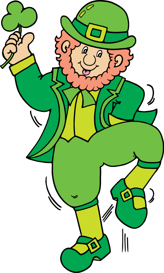 Leprechaun Scholastic Month By Month Clip Art - Leprechaun Clipart (538x893), Png Download