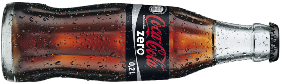 Coca-cola Zero 0 2l - Coca-cola Zero Sklo 24 X 200ml (900x270), Png Download