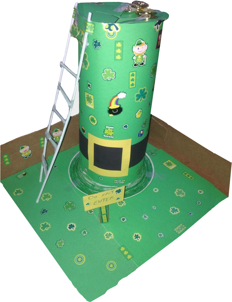 Twigs Leprechaun-hat - St Patrick's Day Leprechaun Trap (830x1040), Png Download