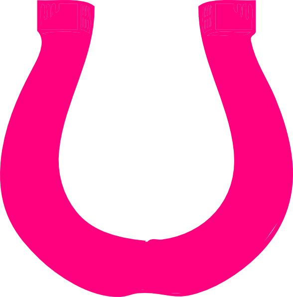 Pin Horse Shoe Clipart Etc On Cgqdfo Clipart - Pink Horseshoe Clipart (588x596), Png Download
