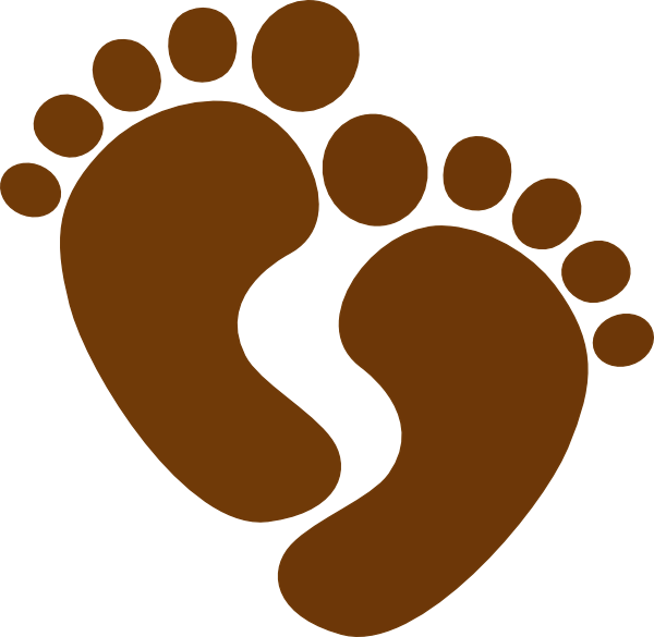Graphic Freeuse Download Baby Footprint Clipart - Baby Footprints Clipart (600x585), Png Download