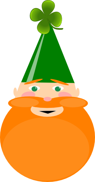 Irish Leprechaun Clip Art - St. Patrick's Day Rectangle Magnet (306x589), Png Download