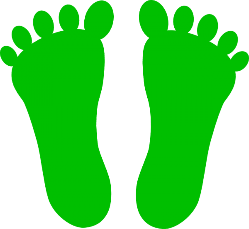 Footprint - Clip Art Foot Prints (600x551), Png Download