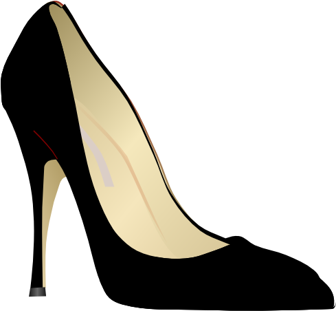 At Getdrawings Com Free For Personal Use - Black High Heel Png (600x484), Png Download