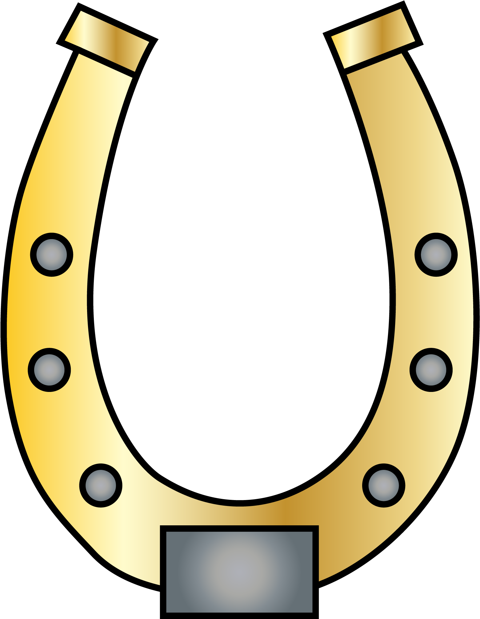 Horse Shoe Clipart - Horseshoe Clipart (1678x2059), Png Download