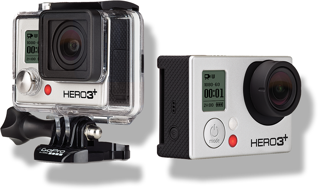 Gopro Black Edition Hero3+ Plus Hd (1127x700), Png Download