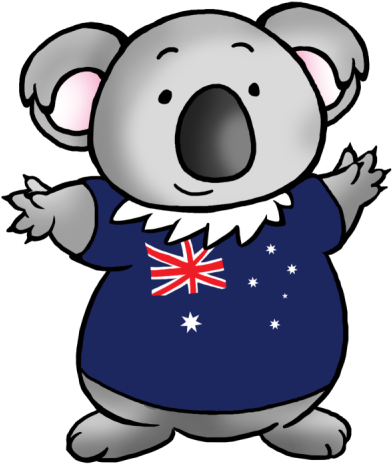 Koala Clipart Aussie - Australia Koala Clipart (400x469), Png Download