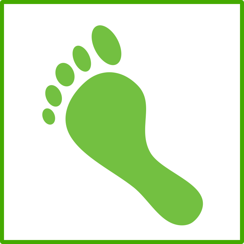 Footprint Cliparts Co Bosky Clip Art Download - Carbon Footprint Icon Png (800x800), Png Download