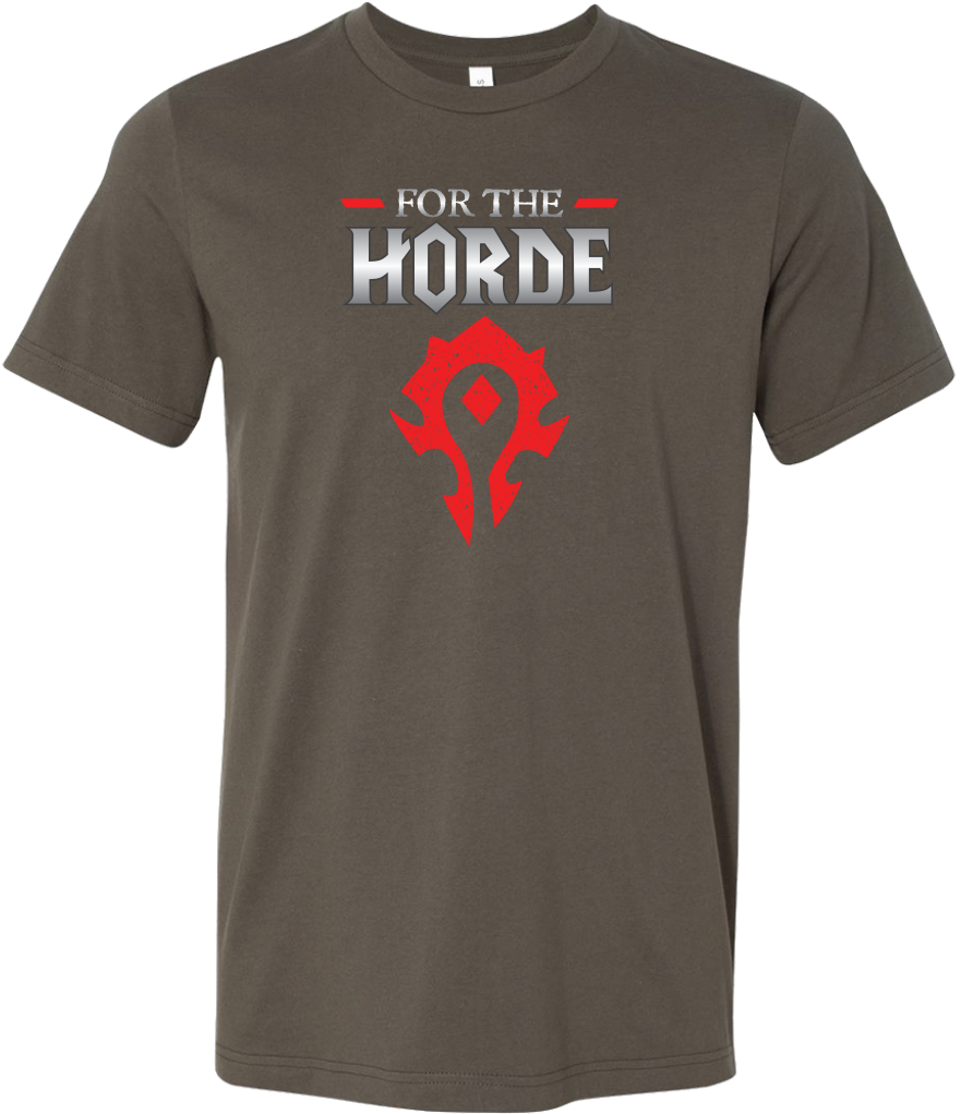 World Of Warcraft "for The Horde" Men's - Active Shirt (1024x1024), Png Download