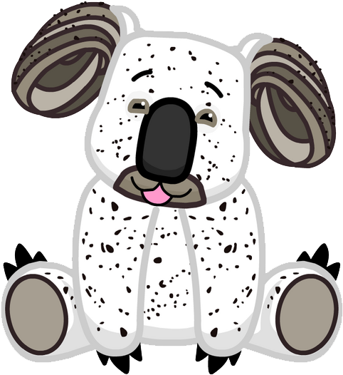 Cookies And Cream Koala Excited - Webkinz Cookies And Cream Koala (553x600), Png Download