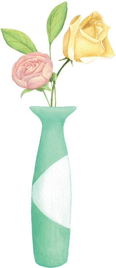 Hand Painted Beautiful High Definition Vase Flower - Vase (1024x1024), Png Download