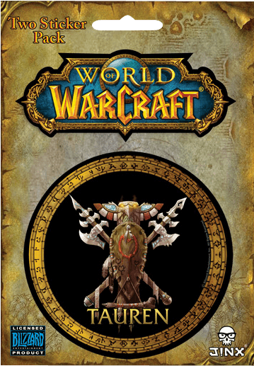 Tauren World Of Warcraft Race Stickers - World Of Warcraft Horde Sticker (556x556), Png Download