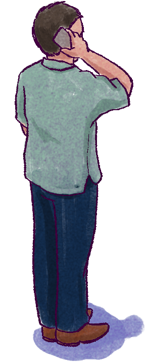 Employee Talking On Smartphone - Smartphone (800x800), Png Download
