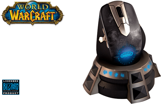 Wow Hero Wireless1 - Steelseries World Of Warcraft Wireless Mmo Mouse (790x465), Png Download