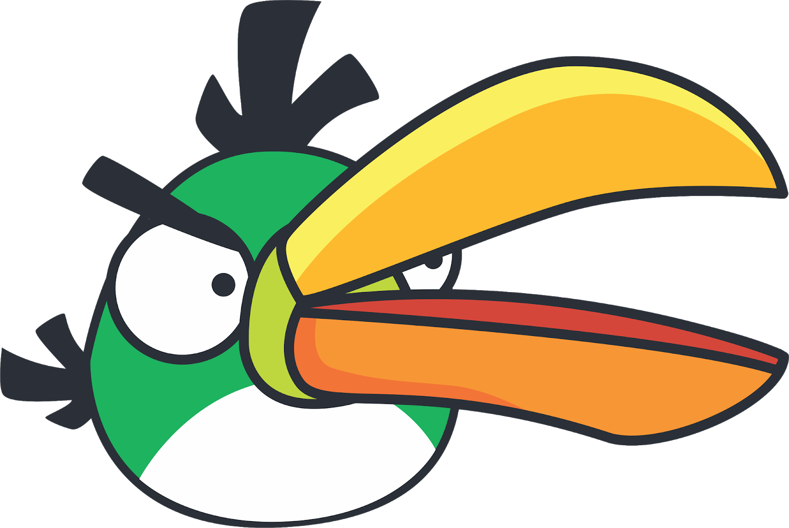 Angry Birds, Angrybirds, Angrybird Cartoon, Cartoon, - Angry Birds Long Beak (1600x1072), Png Download