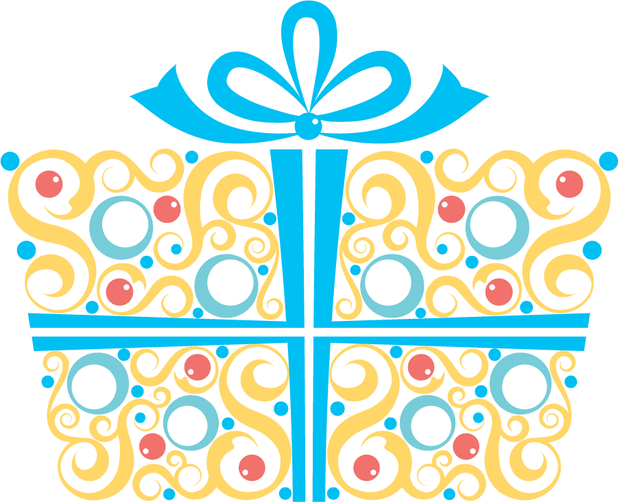 Wish List To Parents - Blue Birthday Present Clip Art (901x732), Png Download