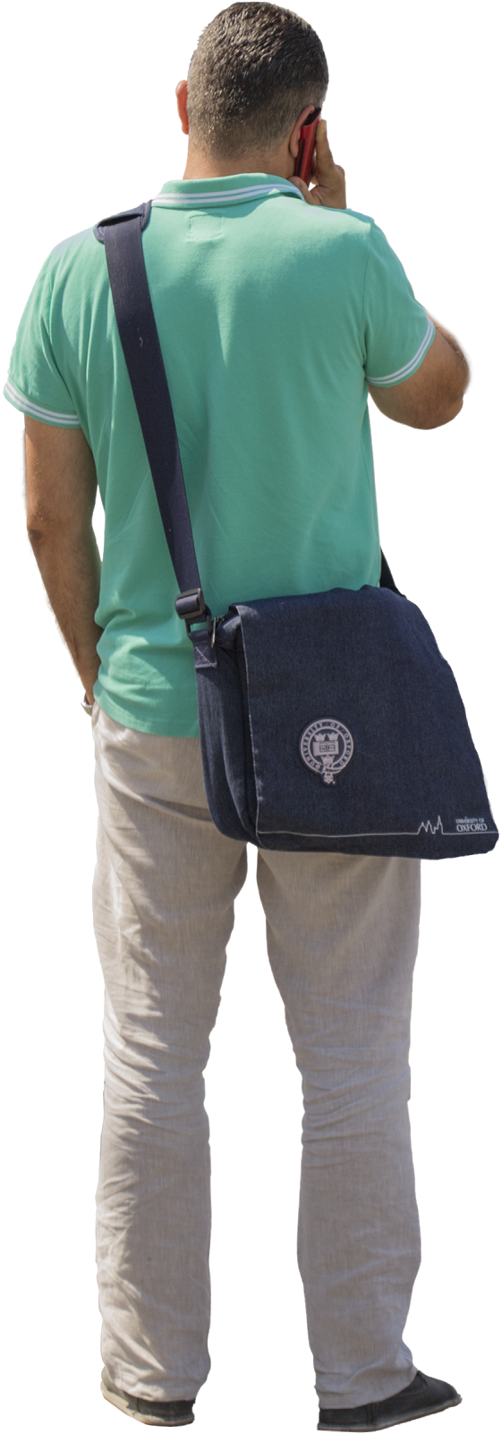 People Standing Png A Man Standing In The Streetpeople - Messenger Bag (561x1600), Png Download