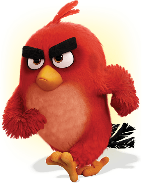Angry Birds Px - Red In Angry Birds (488x625), Png Download