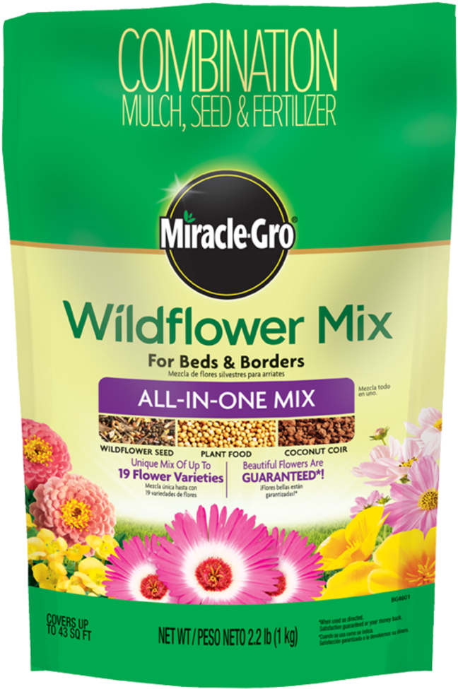 Miracle Gro Mixed Flowers (673x1000), Png Download